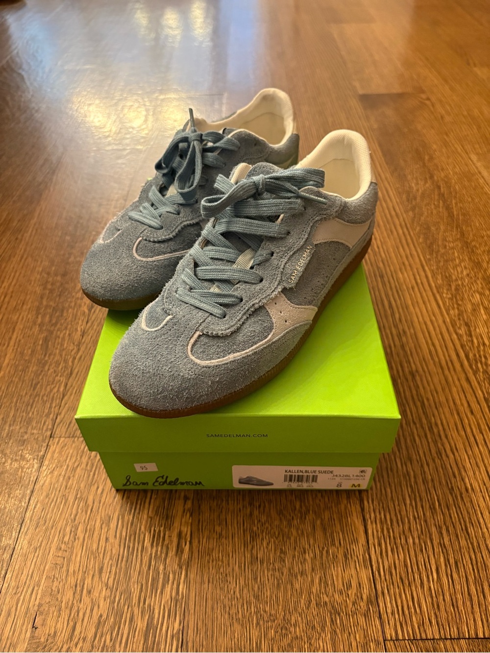 Sam Edelman kallen blue suede sneakers